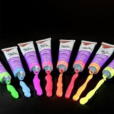Fluoro Acrylic Paint Intro 18ml Set Of 8pcs Mont Marte